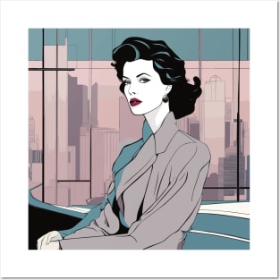 Mysterious Muse Art Deco Patrick Nagel 80s Posters and Art